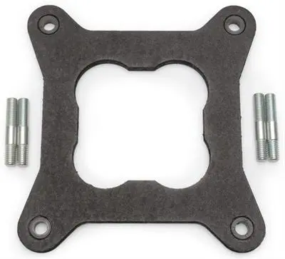 Carburetor Mounting Gasket & Studs Heat Insulator Square Bore, Open Center 1