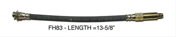 Hose Rear Brake Flex Dana 60  B-Body  66-69 1