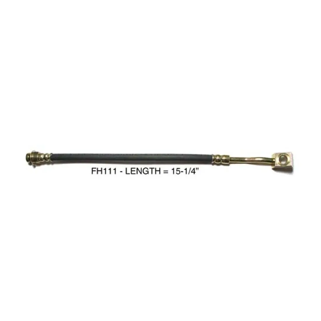 Front Disc Brake Hose 73-76 Rubber Pair 1