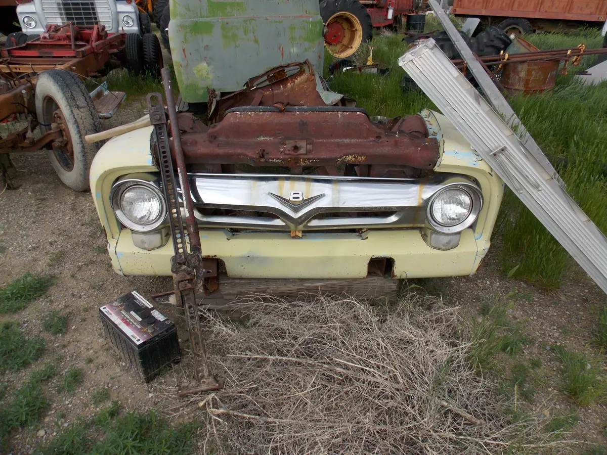 56 Ford  F 5  Front Clip And Chrome Grille 1