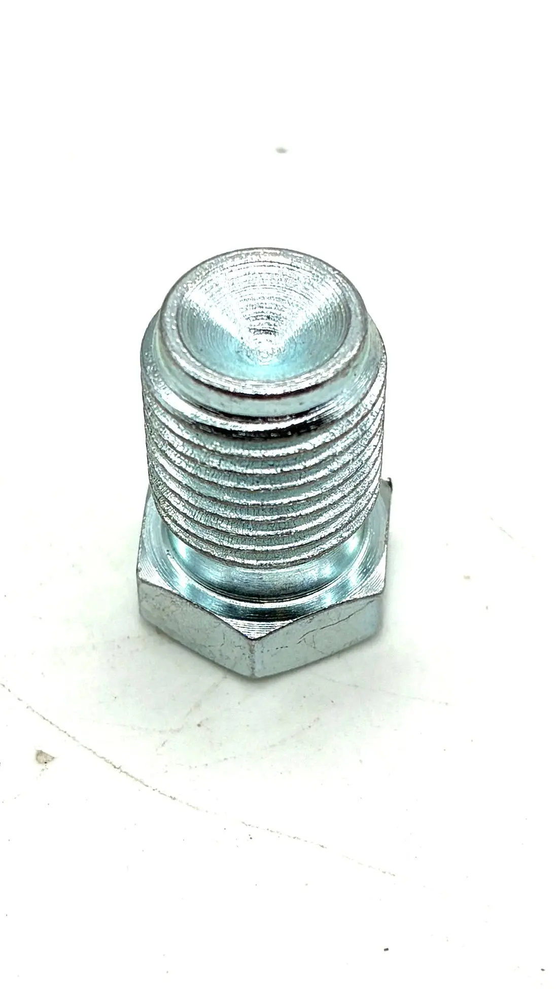 Brake Inverted Flare Plug, 7/16-24 In. Male Thread, Steel, Zinc 2