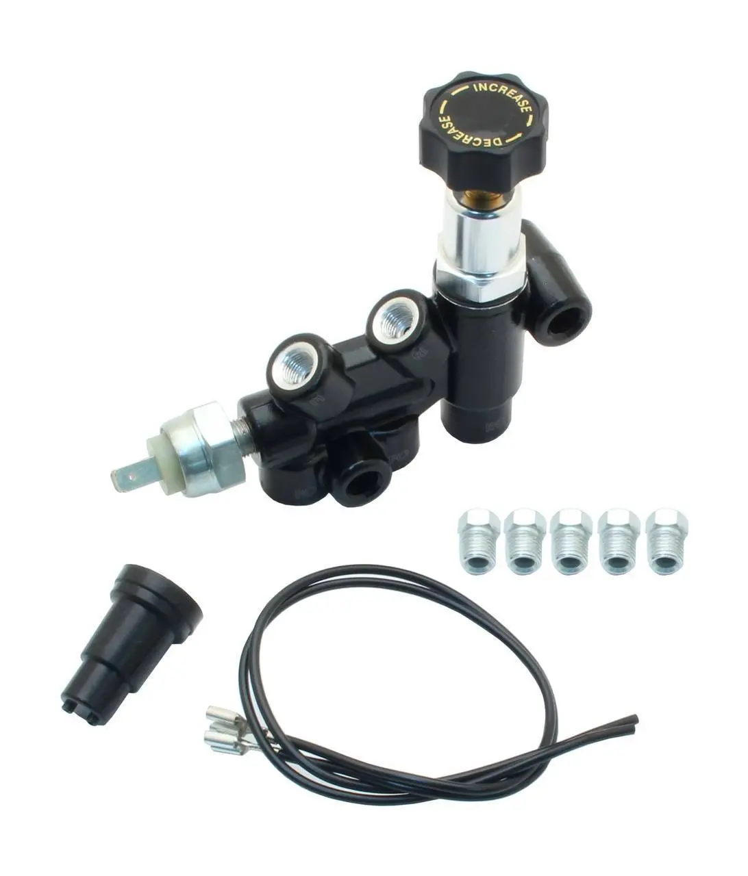 Adjustable Proportioning Valve Black Aluminum 1