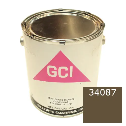 Military Vehicles 1 Gallon Paint Cans - Olive Drab Lustreless Wwii - #34087 1