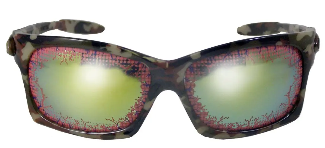 Camoflaued Blood Shot Eyes Sunglasses 1