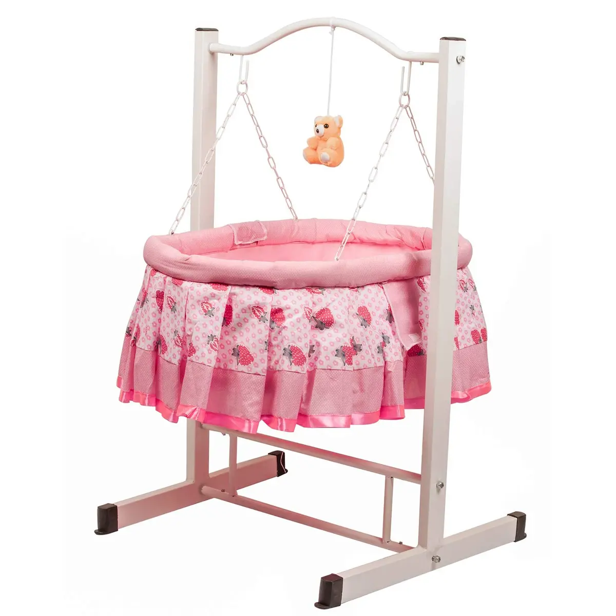Newborn Baby Cradle For Kids | Baby Bedding With Mosquito Net Lightweight Swing Cradle Transportable 2