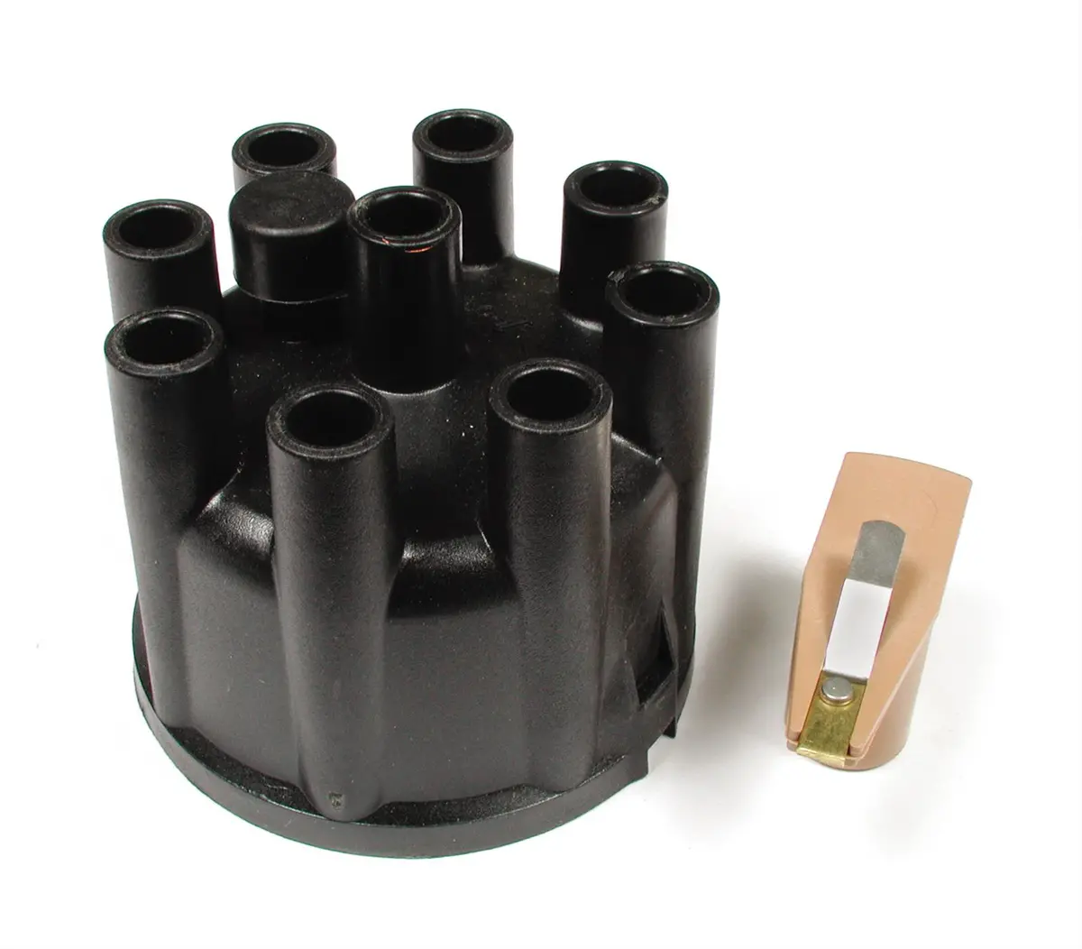 Distributor Cap And Rotor Set V8 ( Black ) 1