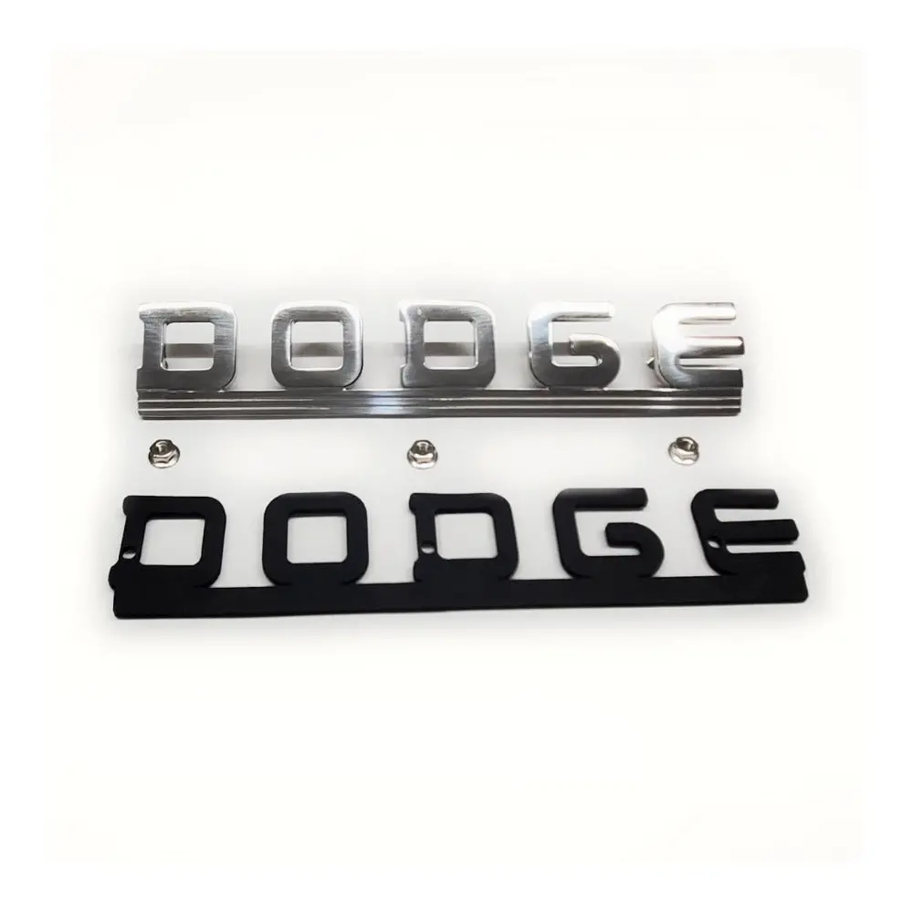 New 1946-1957 Flat Fender Power Wagon “Dodge” Stainless Steel Emblem - Cc1095796 1