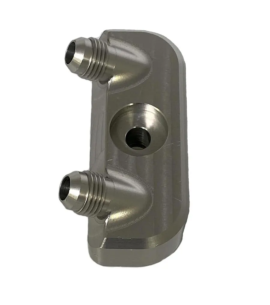 Low Profile Transmission Cooler Manifold Adapter 6L80e 6L90e 8L90e 10L80e 10L90e 1