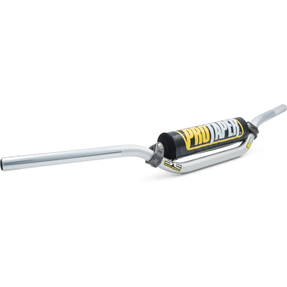 Pro Taper 7/8" Trials Handlebars Silver With Pad 4.1/2" High 1
