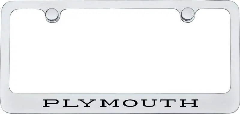 License Plate Frame Plymouth 1