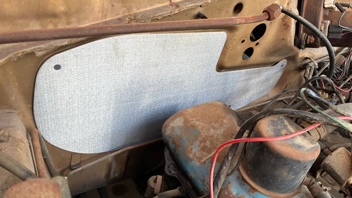 Firewall Block Off Plate Heat & A/C 67-72 1
