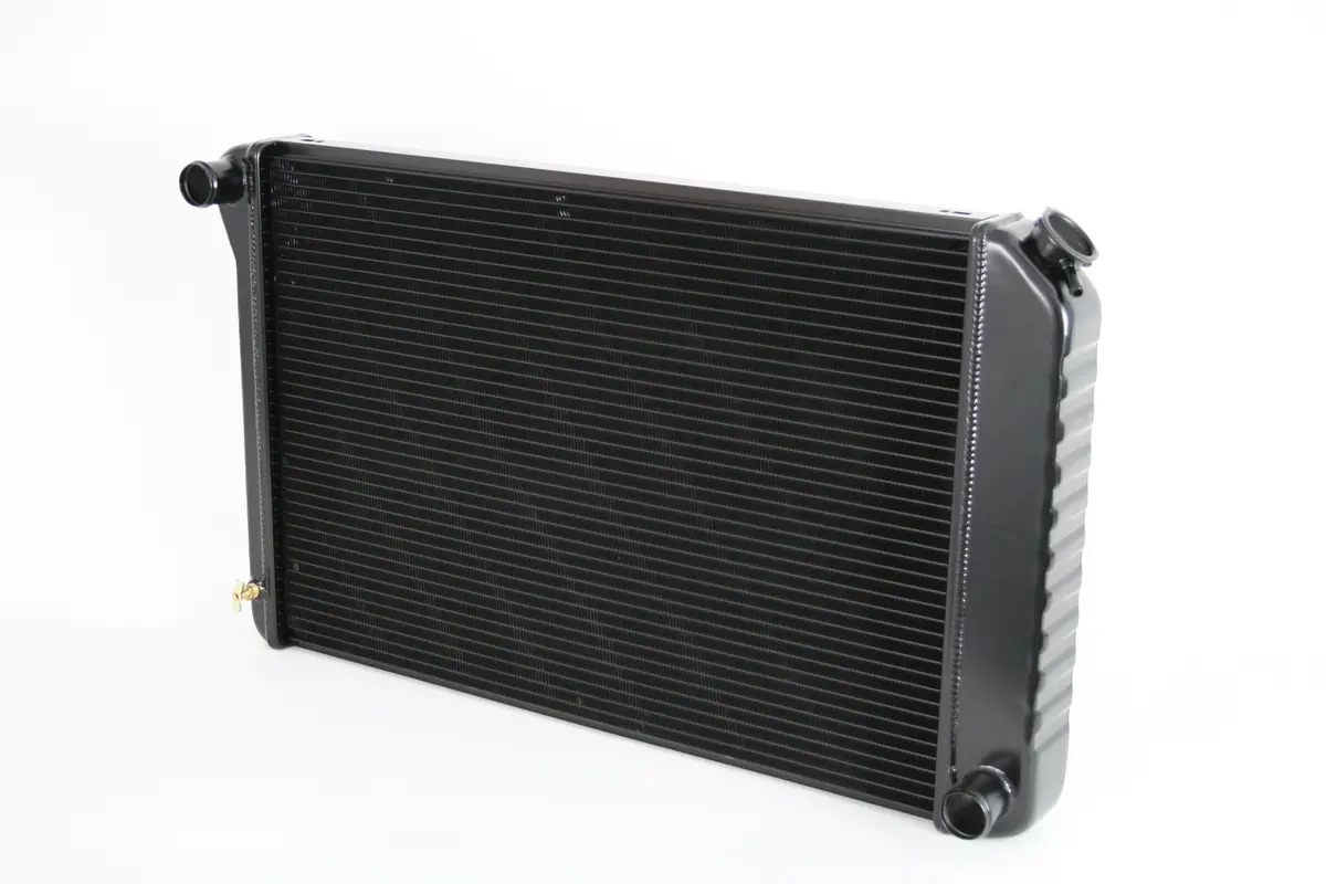 1973-1977 Chevelle Direct Fit® Radiator - Black/Automatic/No Fan 1