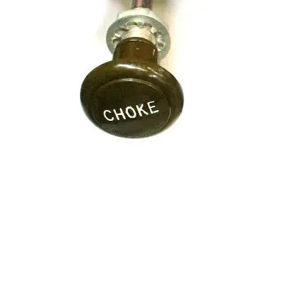 Nos Choke Control Button & Wire Assembly  - 38” Green Knob - Cc1268999 1