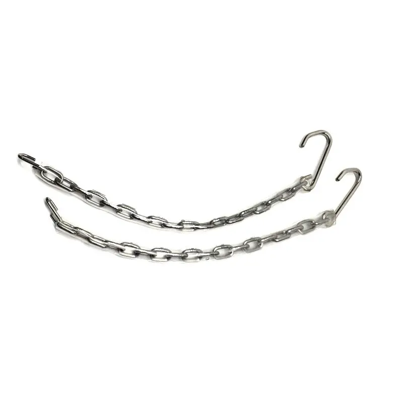 New 1951-71 Polished Stainless Steel Tailgate Chains Pair - Clear Covers  - Cc1279731-Ss 1