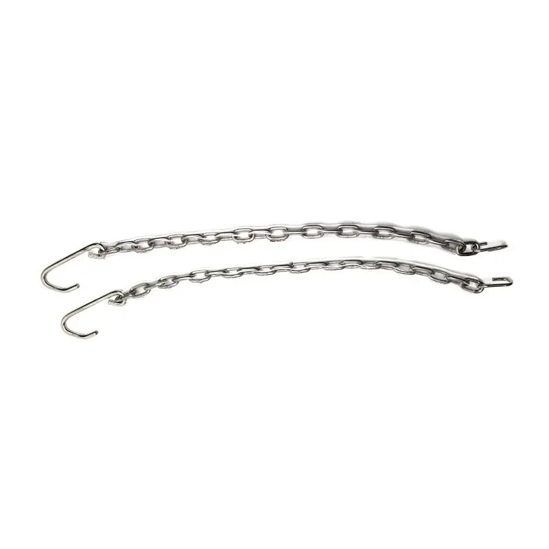 New 1946-50 Flat Fender Power Wagon Polished Stainless Steel Tailgate Chains Pair - Clear Covers - Cc1279784-Ss 1