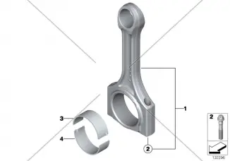 Used Connecting Rod N57d30a 1