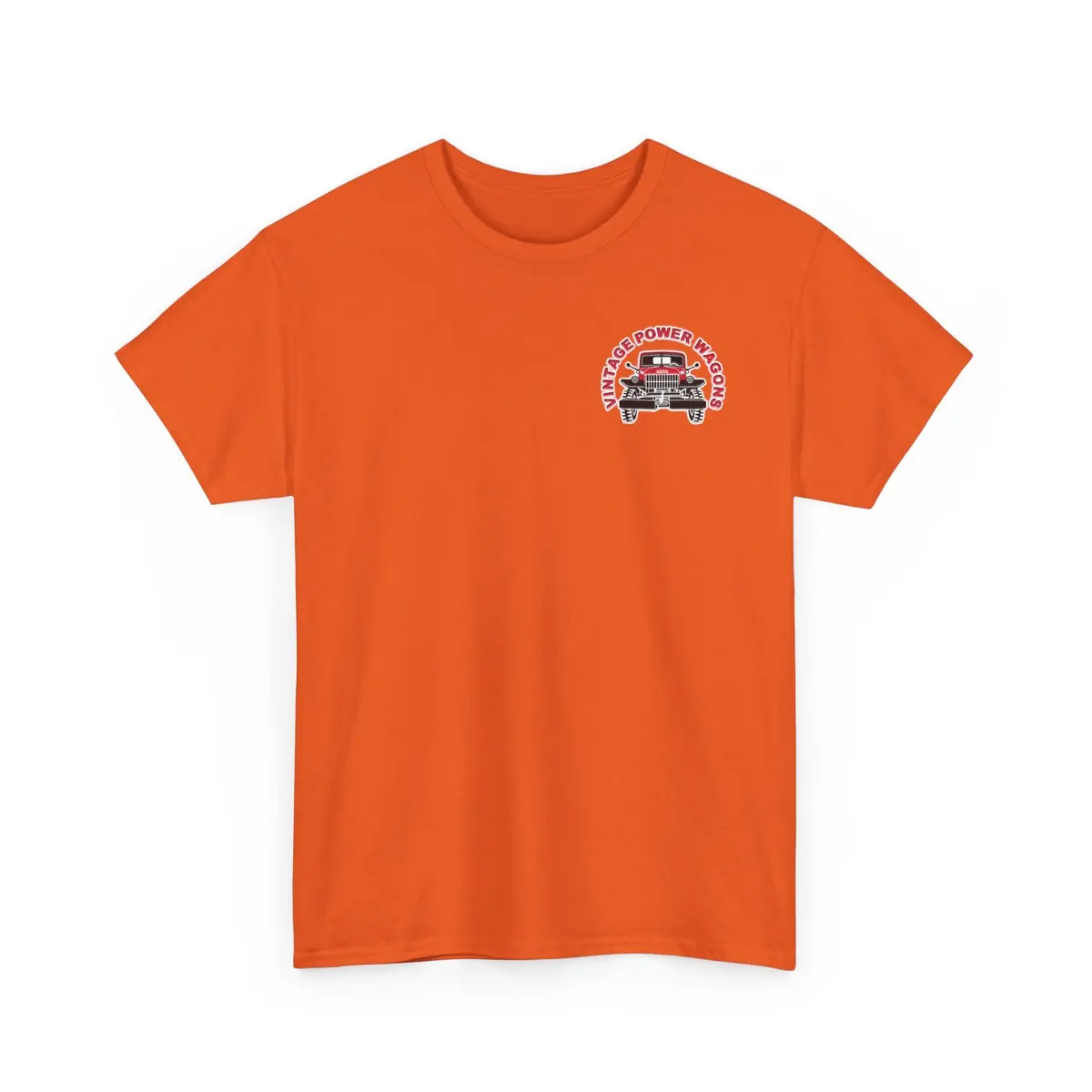 Vintage Power Wagons T-Shirt – Front: Vpw Logo - Back: Classic Vpw Lineup Heavy Cotton Tee 8