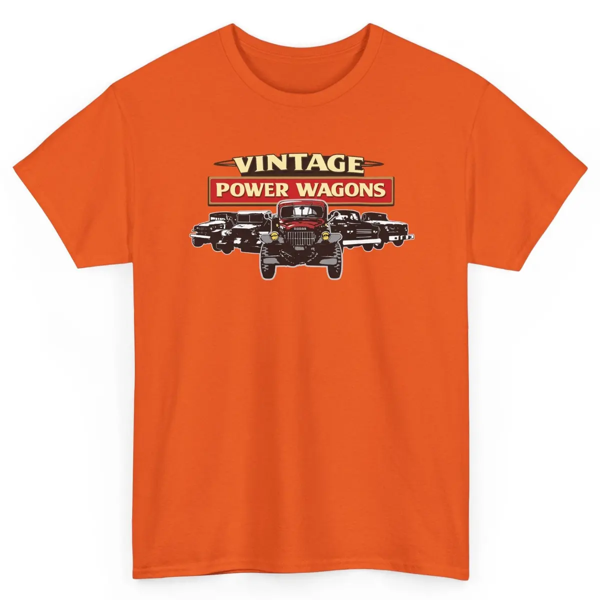 Vintage Power Wagons T-Shirt – Classic Vpw Lineup Heavy Cotton Tee 6