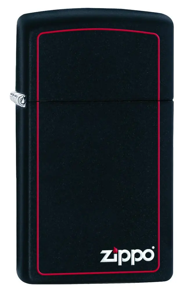 Slim<Sup>®</Sup> Black Matte With Red Border 1