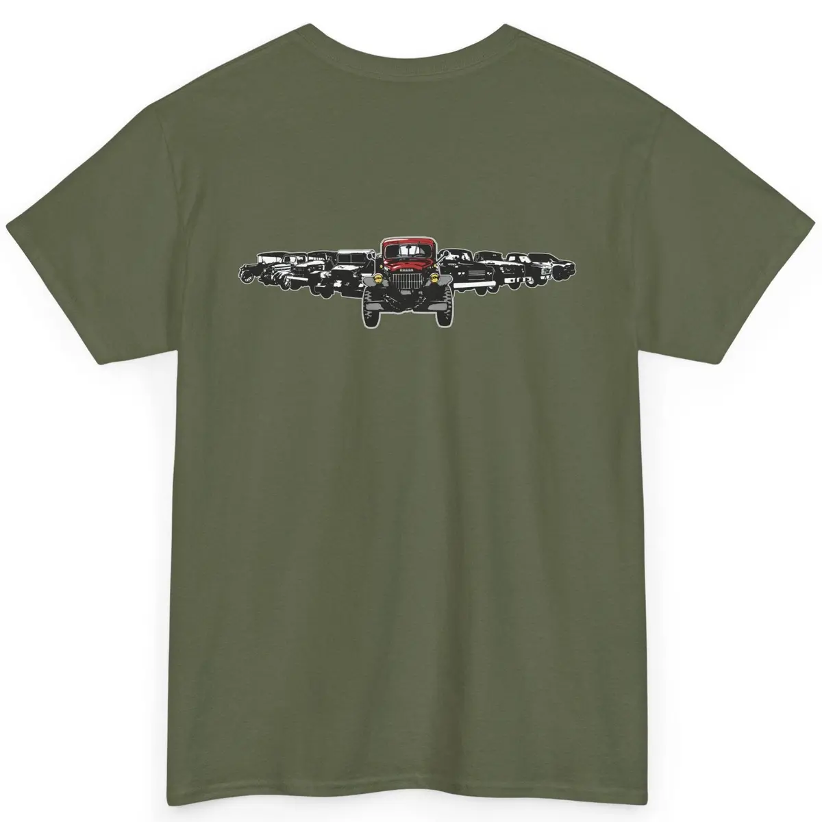 Dodge Truck Evolution - Heavy Cotton T-Shirt 2