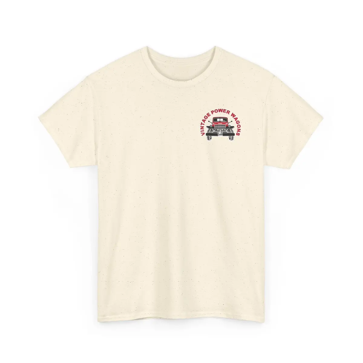 Vintage Power Wagons T-Shirt – Front: Vpw Logo - Back: Classic Vpw Lineup Heavy Cotton Tee 12