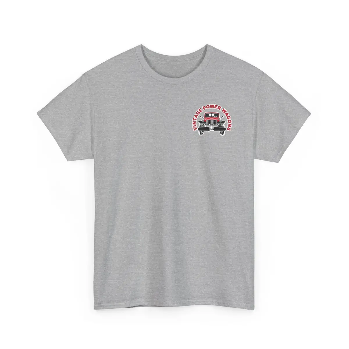 Vintage Power Wagons T-Shirt – Front: Vpw Logo - Back: Classic Vpw Lineup Heavy Cotton Tee 8
