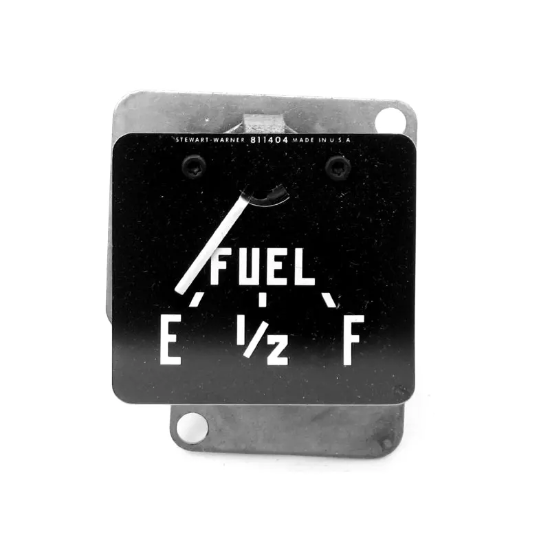 Nos Late Flat Fender Power Wagon Fuel Gauge (Black Face) - Cc1660854 1