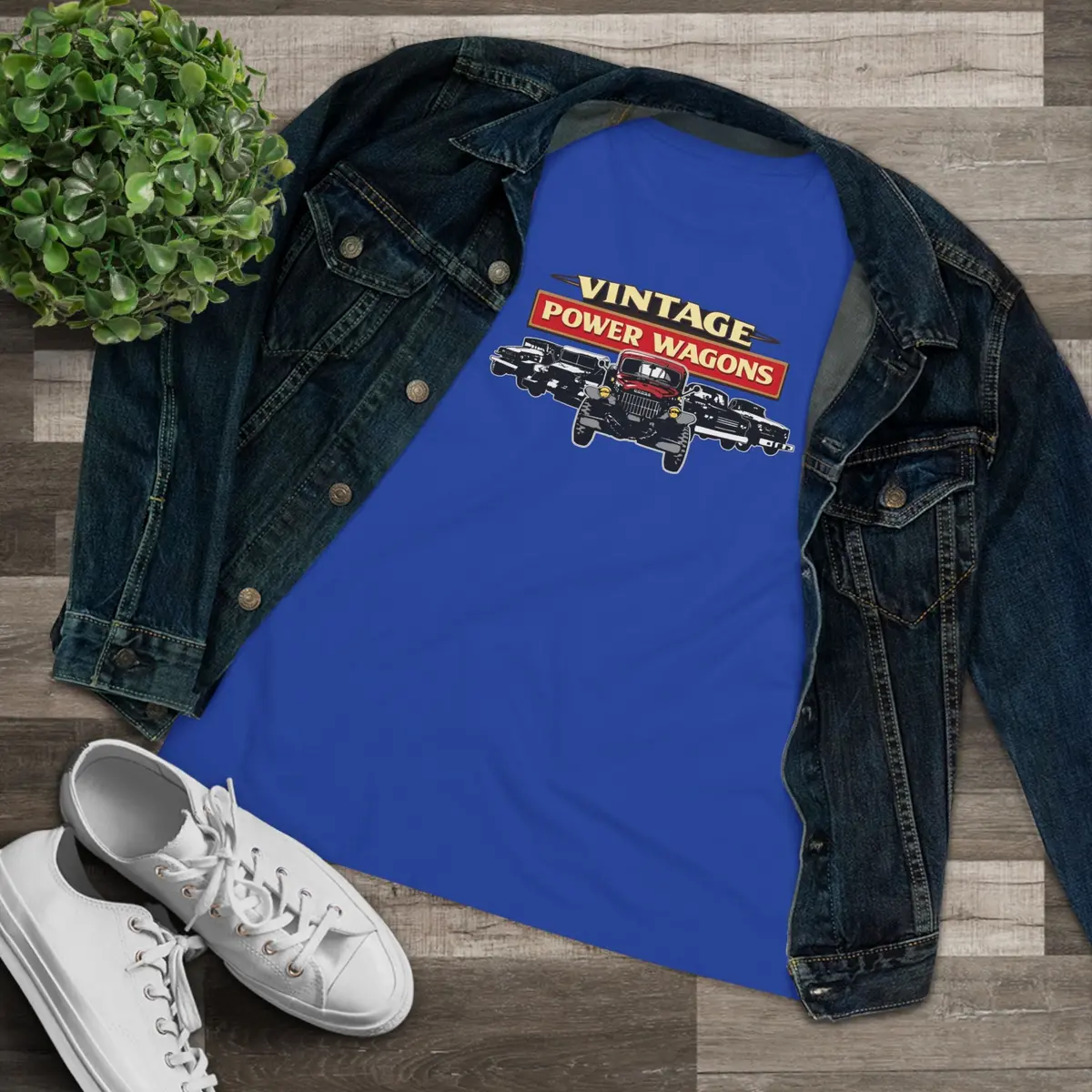 Vintage Power Wagons Women's Tee - Classic Vpw Lineup Bella Shirt 3