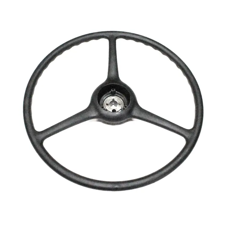 New 1948-50 2Wd 17” Black Plastic Steering Wheel - 11/16” - 3/4” Tapered Spline - Cc1195035-17 1