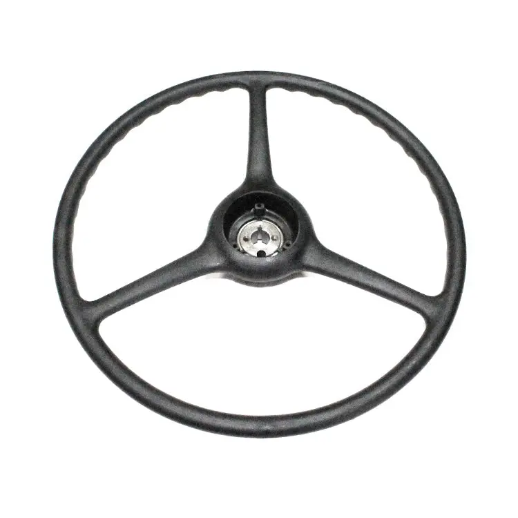 New 17” Black Plastic Steering Wheel 11/16” - 13/16” Tapered With Keyway - Cc1091895-17 1