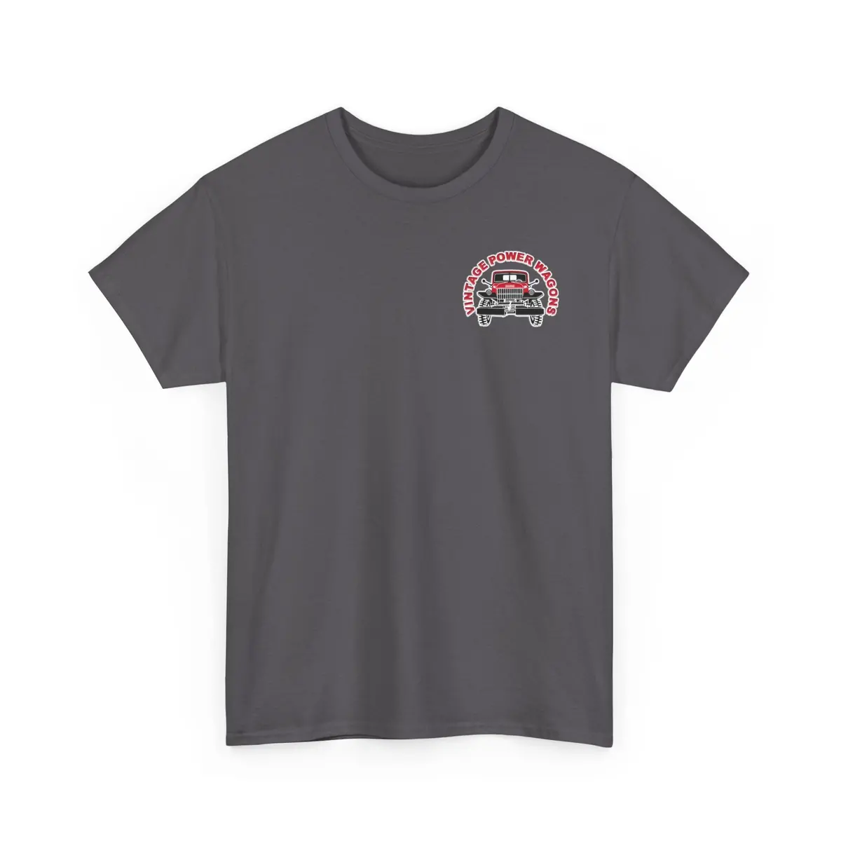 Vintage Power Wagons T-Shirt – Front: Vpw Logo - Back: Classic Vpw Lineup Heavy Cotton Tee 18