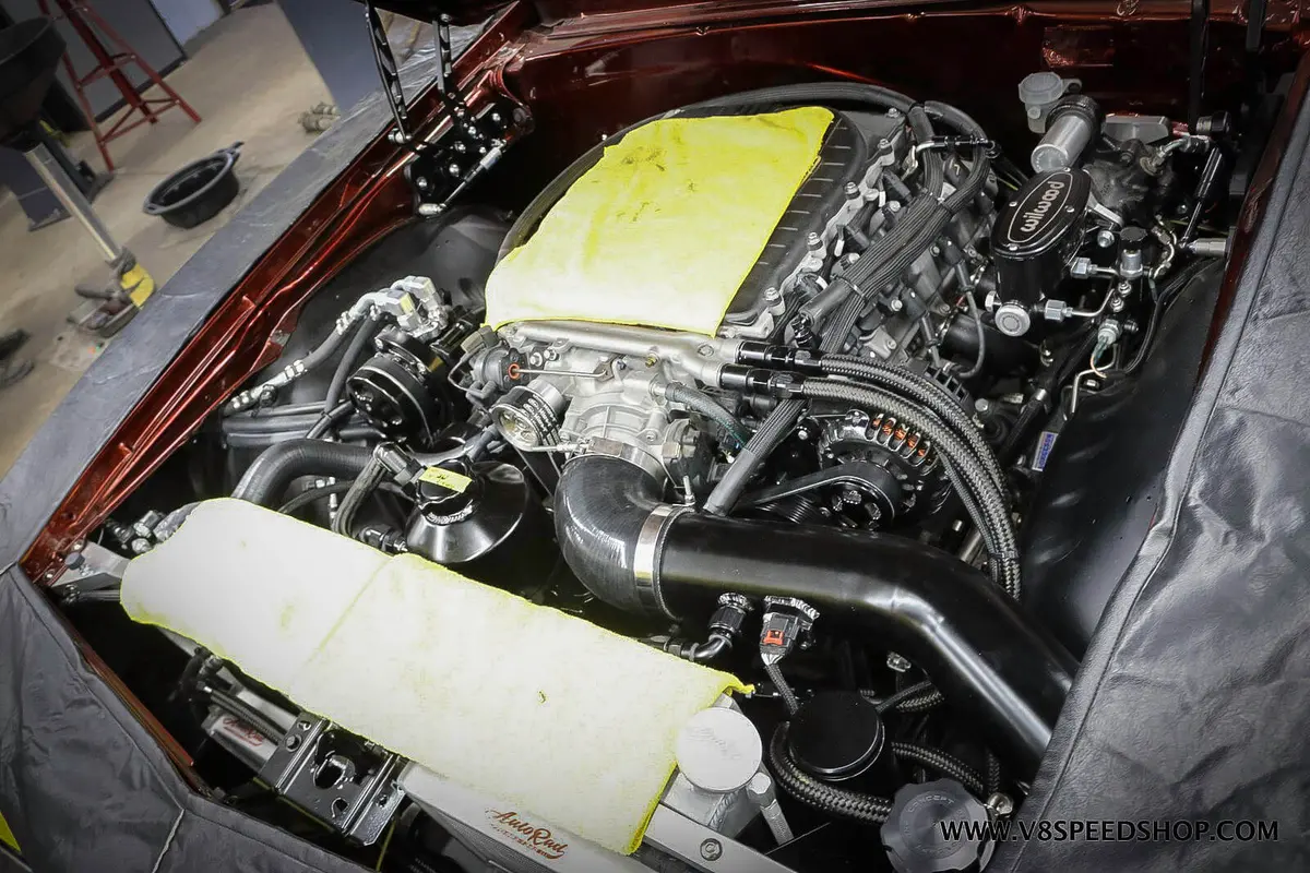 Billet Lt4 Accessory Drive - Wet Sump 6.2L Supercharged Serpentine Kit By Wegner 5