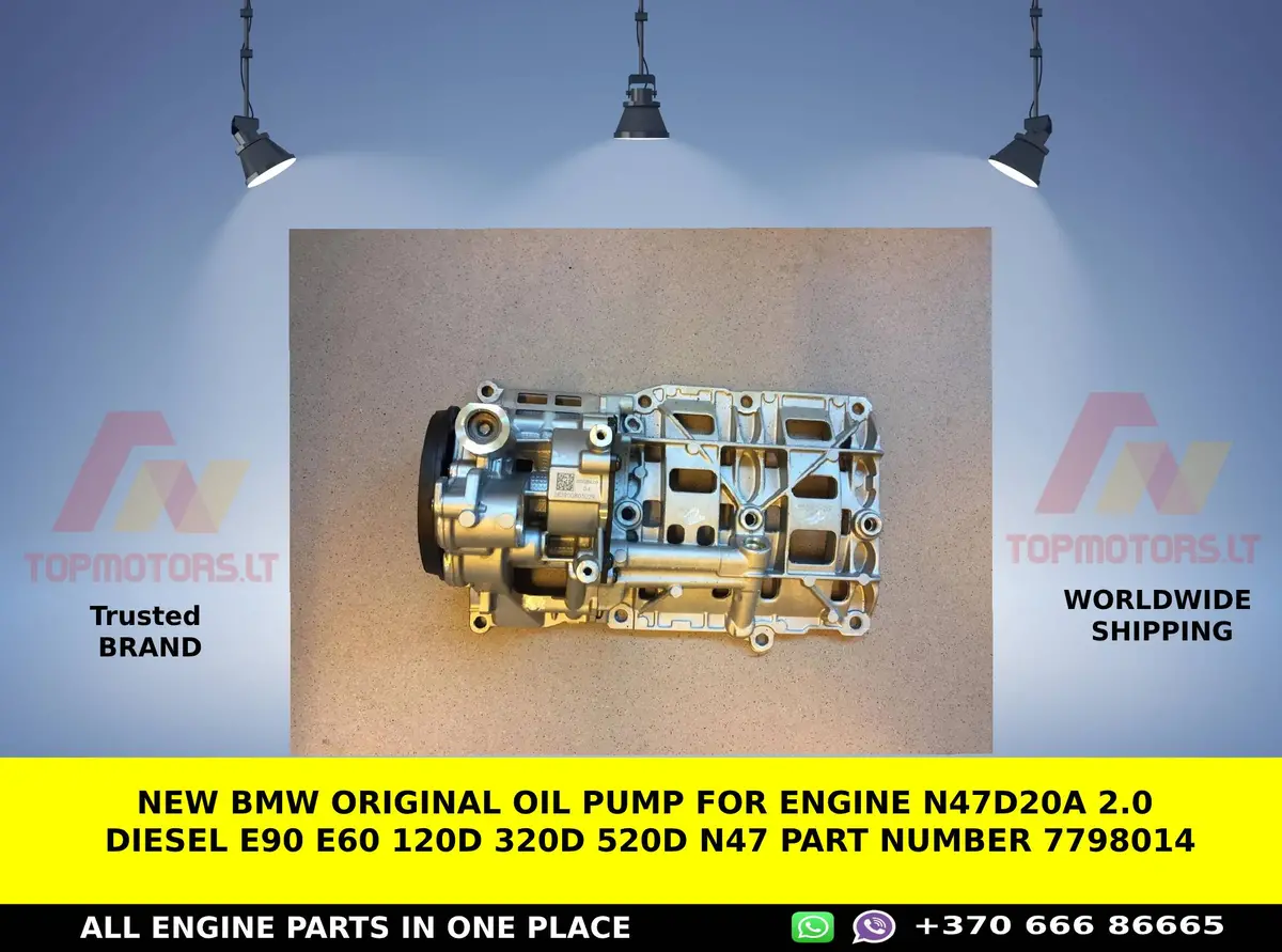 New Bmw Original Oil Pump For Engine N47d20a 2.0 Diesel E90 E60 120D 320D 520D N47 Part Number 7798014 1