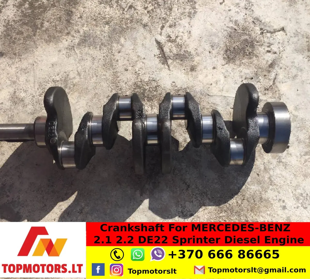 Crankshaft For Mercedes-Benz  2.1 2.2 De22 Sprinter Diesel Engine 1