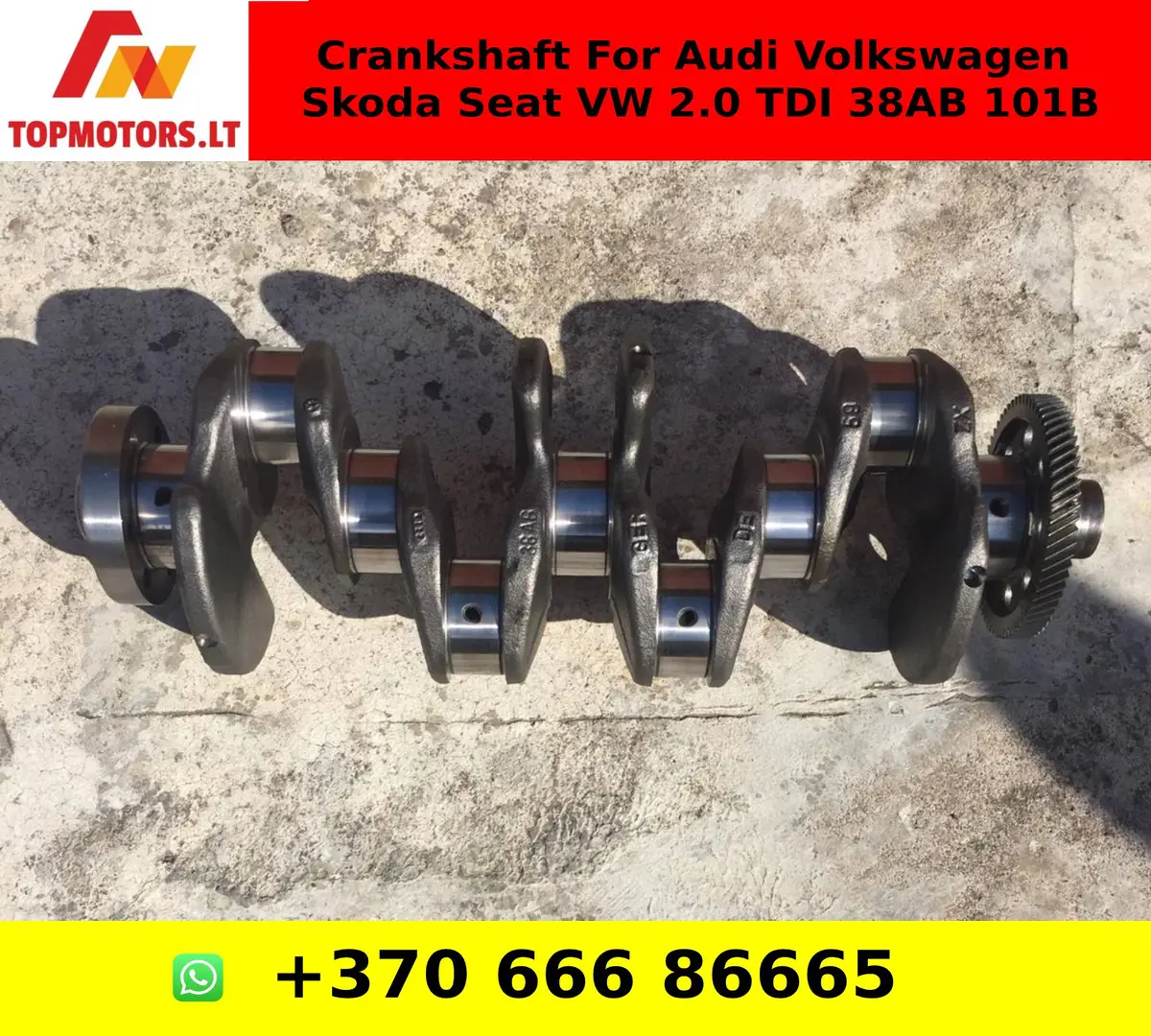 Crankshaft For Audi Volkswagen Skoda Seat Vw 2.0 Tdi 38Ab 101B 1
