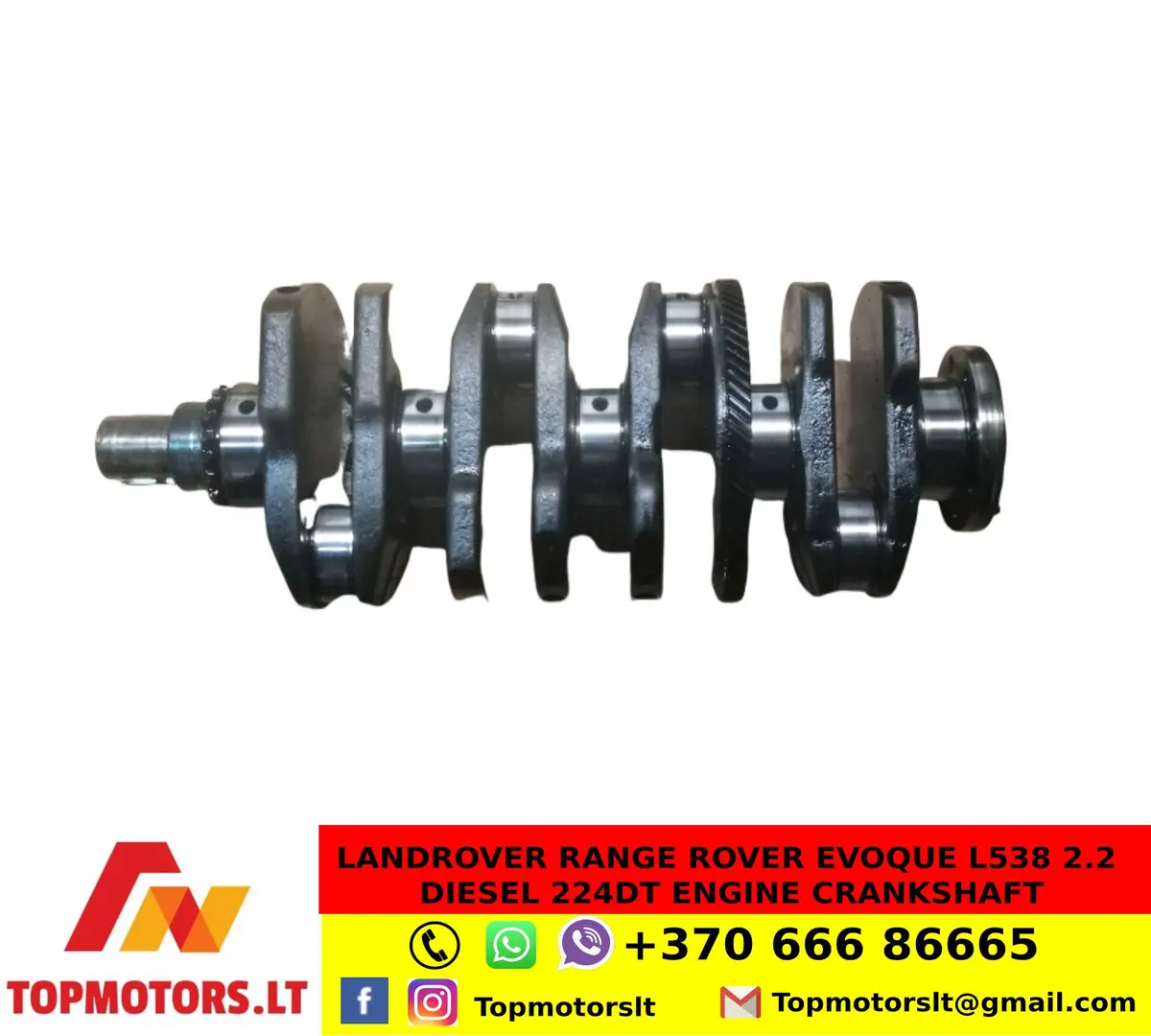 Landrover Range Rover Evoque L538 2.2 Diesel 224Dt Engine Crankshaft 1