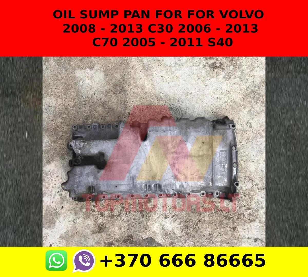 Oil Sump Pan For For Volvo 2008 - 2013 C30 2006 - 2013 C70 2005 - 2011 S40 1