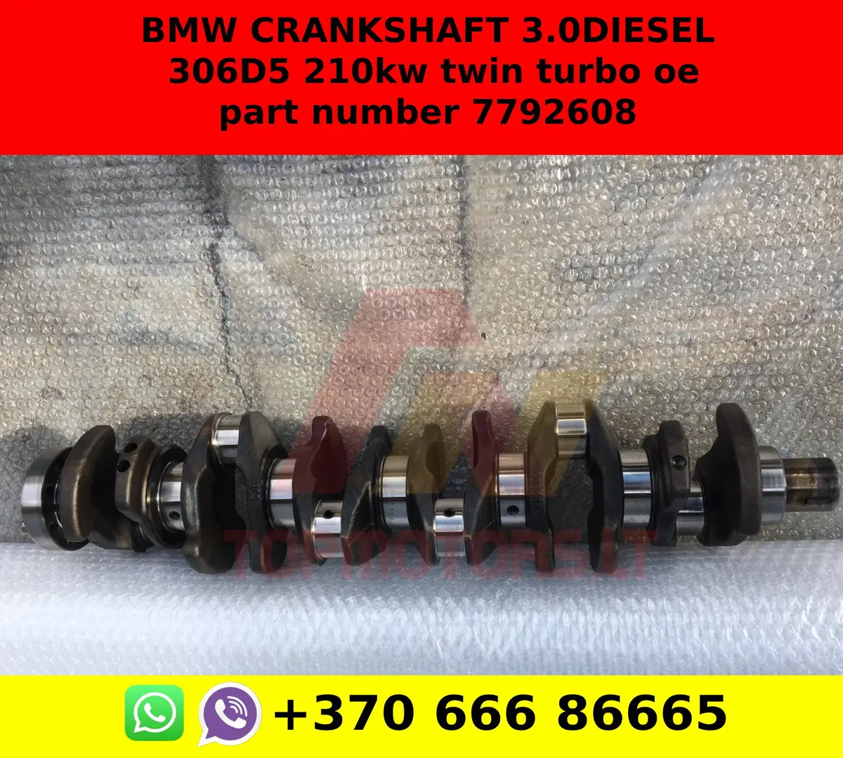 Bmw Crankshaft 3.0 Diesel 306D5 210Kw Twin Turbo Oe Part Number 7792608 1