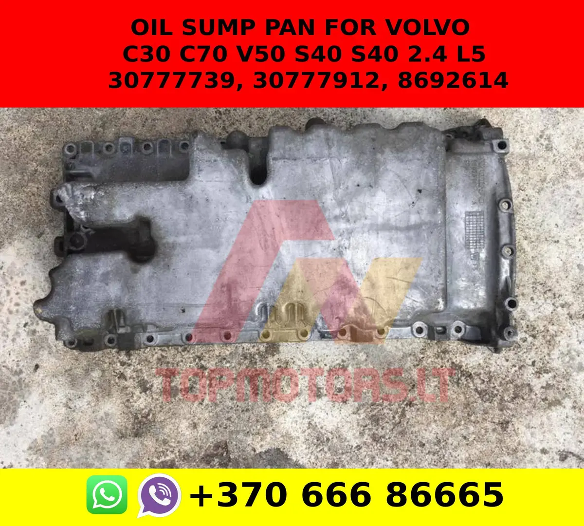 Oil Sump Pan For Volvo C30 C70 V50 S40 S40 2.4 L5 30777739, 30777912, 8692614 1