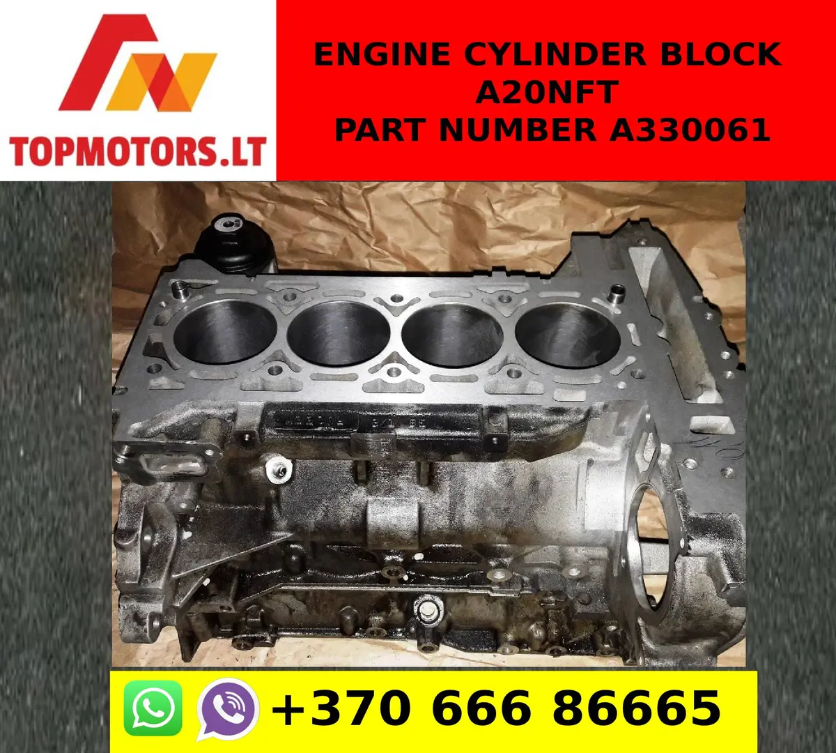 Engine Cylinder Block A20nft Part Number A330061 1