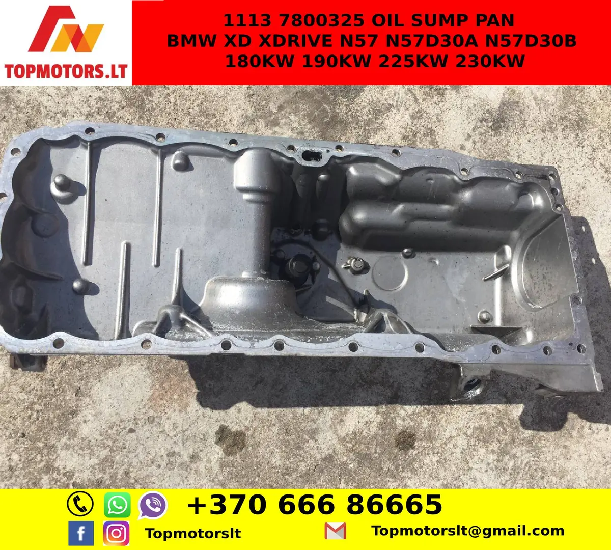 New Arrival!!! Worldwide Shipping!   1113 7800325 Oil Sump Pan Bmw Xd Xdrive N57 N57d30a N57d30b 180Kw 190Kw 225Kw 230Kw 1