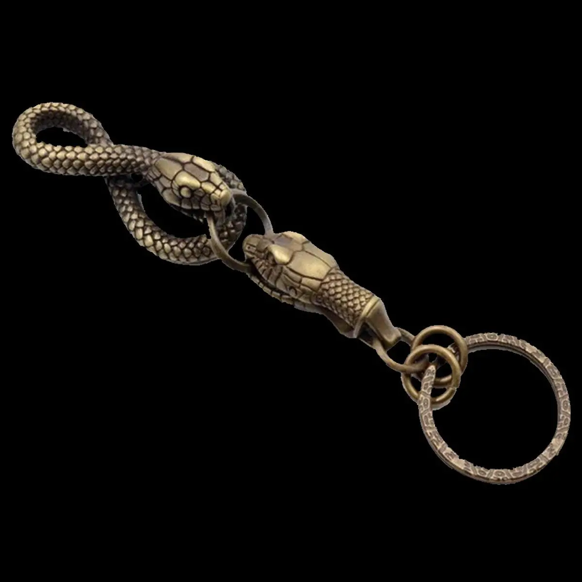 Brass Snake Keychain-Fobs 1