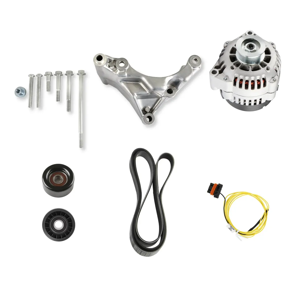 Godzilla 7.3L Alternator & Bracket Kit By Holley 1