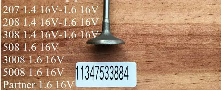 1134 7533884 07-14 Mini Cooper Clubman  N12 N16 N12b14 N12b16 N16b16 R56 R57 R58 R60 R61 Set Of 8 Intake Valves Inlet Valve 1