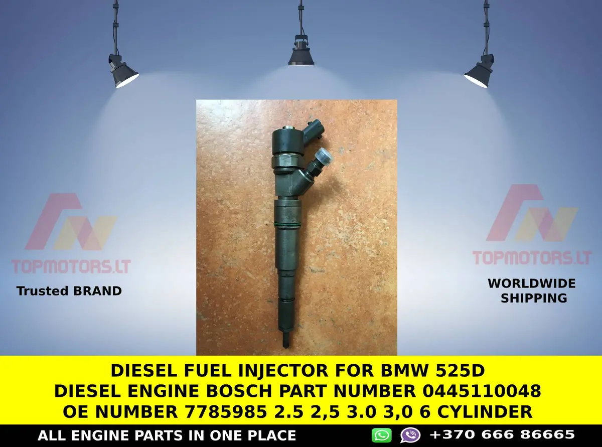 Diesel Fuel Injector For Bmw 525D Diesel Engine Bosch Part Number 0445110048 Oe Number 7785985 2.5 2,5 3.0 3,0 6 Cylinder 1