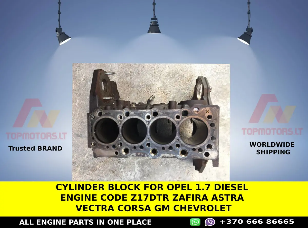 Cylinder Block For Opel 1.7 Diesel Engine Code Z17dtr Zafira Astra Vectra Corsa Gm Chevrolet 1