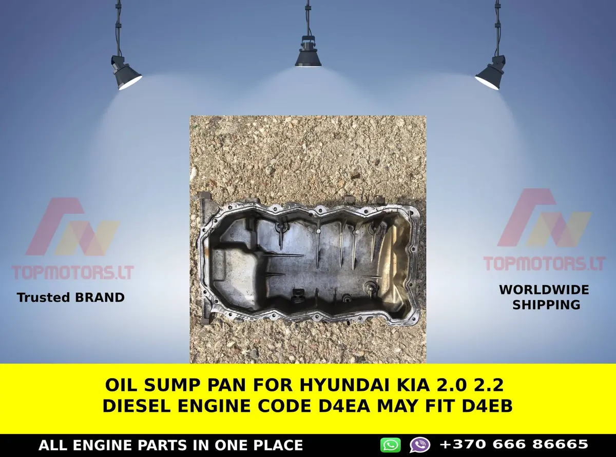 Oil Sump Pan For Hyundai Kia 2.0 2.2 Diesel Engine Code D4ea May Fit D4eb 1