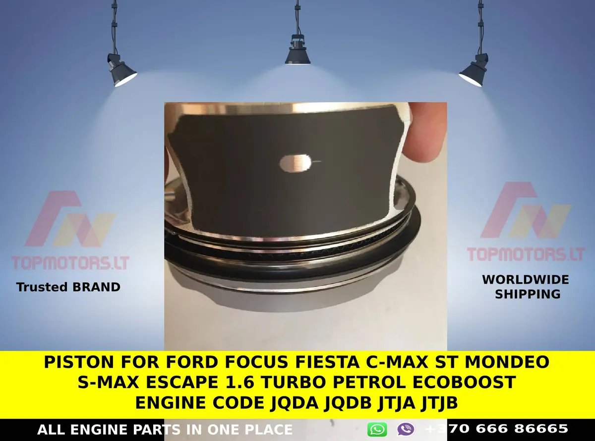Piston For Ford Focus Fiesta C-Max St Mondeo S-Max Escape 1.6 Turbo Petrol Ecoboost Engine Code Jqda Jqdb Jtja Jtjb 2