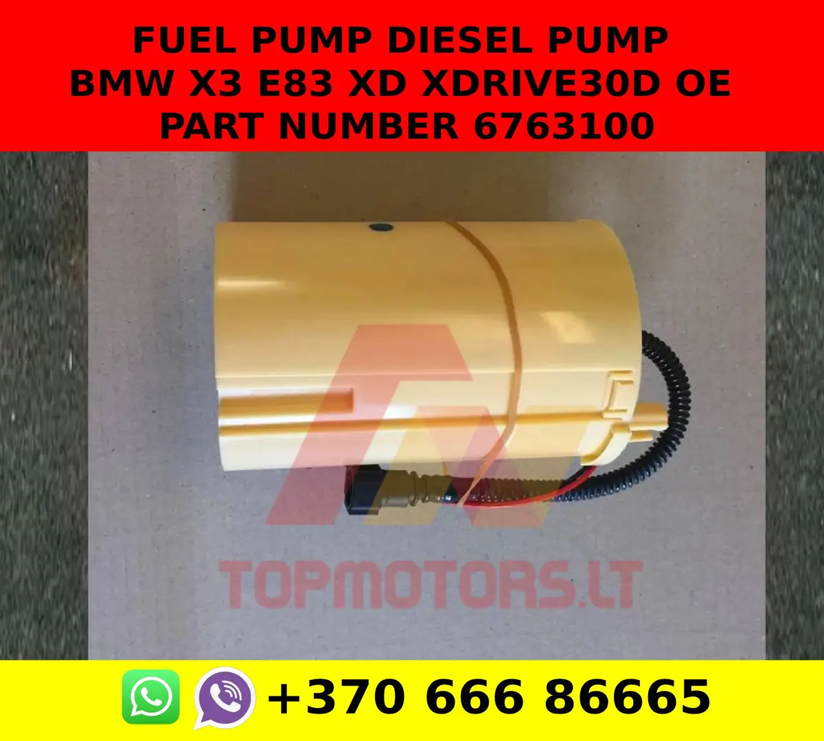 Fuel Pump Diesel Pump Bmw X3 E83 Xd Xdrive30d Oe Part Number 6763100 1