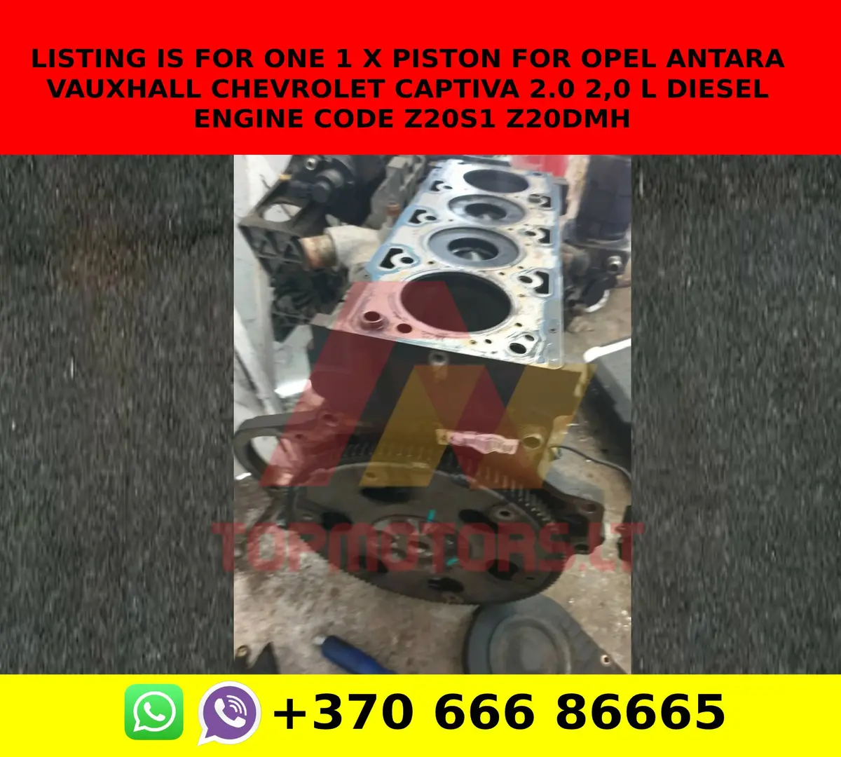 Listing Is For One 1 X Piston For Opel Antara Vauxhall Chevrolet Captiva 2.0 2,0 L Diesel Engine Code Z20s1 Z20dmh 1